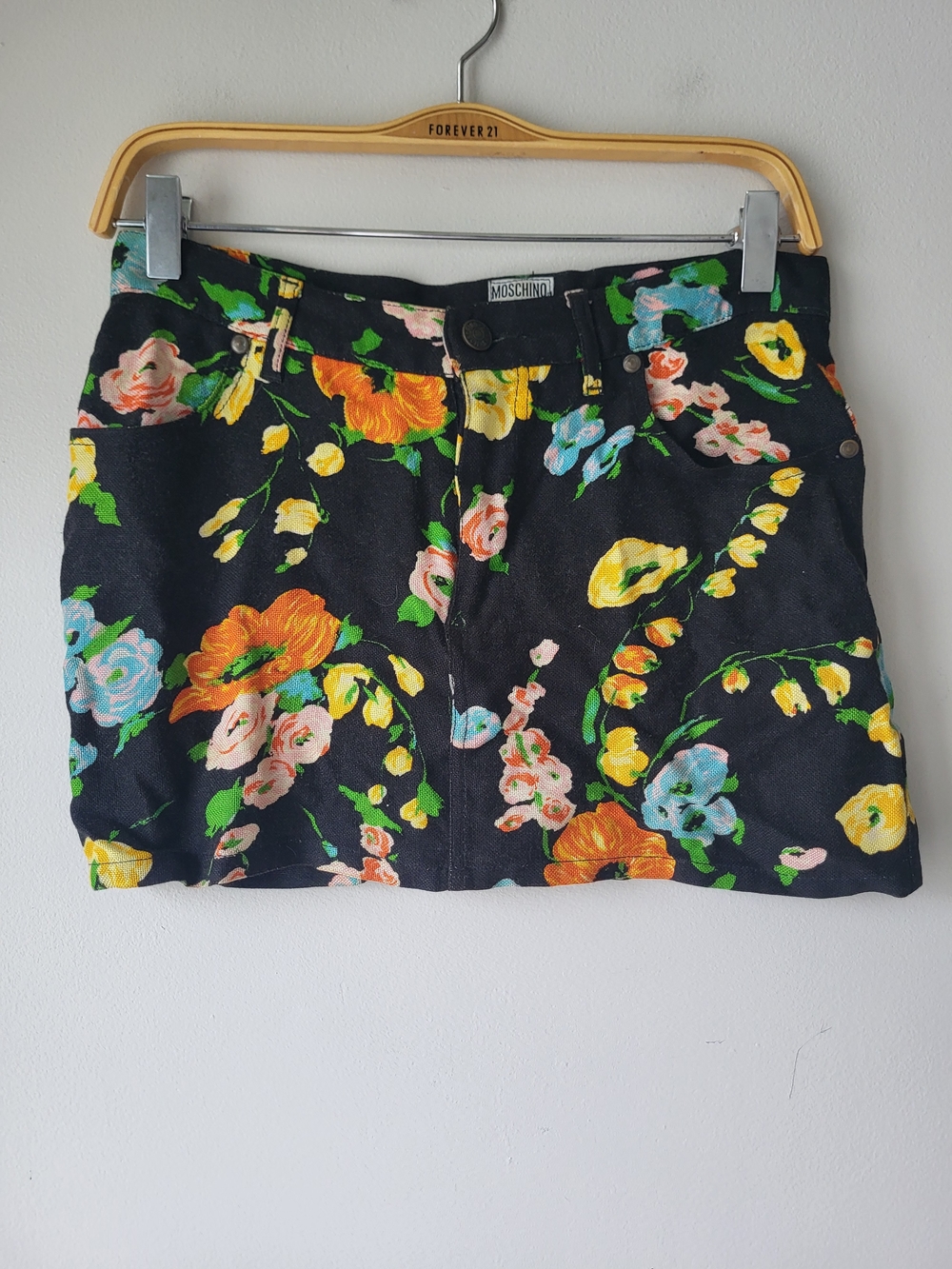 Moschino Floral Lightweight Beachy Festival Dopamine Mini Skirt